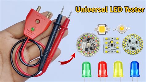 How To Make Universal Led Tester Make A Universal Led Tester At Home Led Repair Tester Youtube