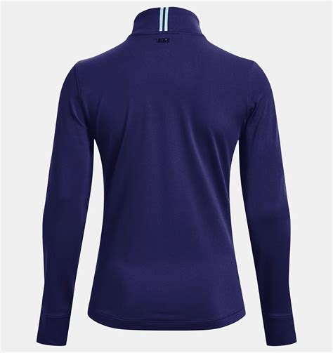 Under Armour Womens Ua Playoff 1 4 Zip Top Sonar Blue Metallic