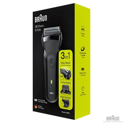 Бритва Braun Series 3 300BT Black. Купити в фірмовому магазині Braun ...