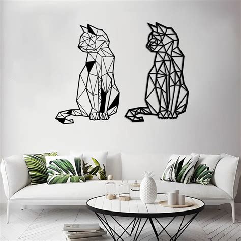 Big Black Cat Metal Wall Art – Beckymetal.com