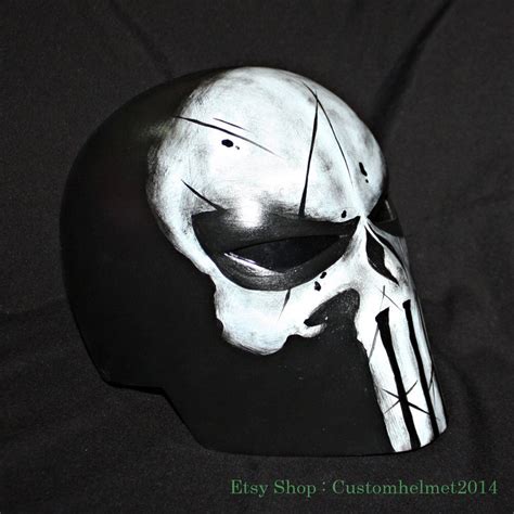 Custom The Punisher Helmet Mask Halloween Costume Cosplay Etsy