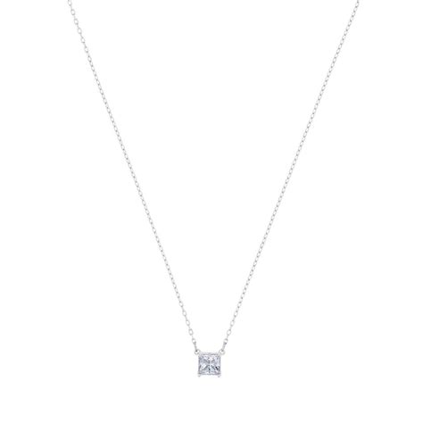 Buy Swarovski Attract Necklace White Rhodium Plated