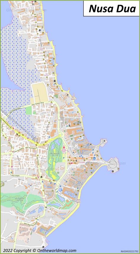 Nusa Dua Map Bali Indonesia Discover Nusa Dua With Detailed Maps