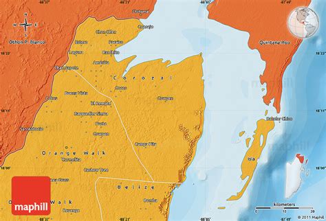 Political Map of Corozal
