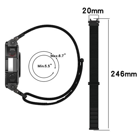 Нейлоновый тканевый ремешок для смарт-часов Amazfit T Rex 2, 6 цветов ...