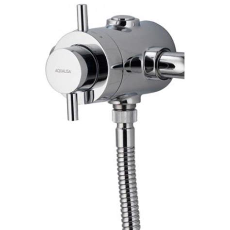 Aqualisa Aspire Dl Chrome Exposed Thermostatic Shower Mixer Valve With Kit