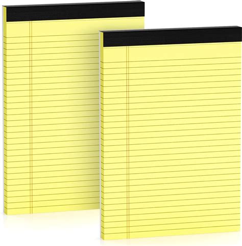 Amazon Goefun 12 PCS Yellow Legal Pads 8 5 X 11 50 Sheets Per