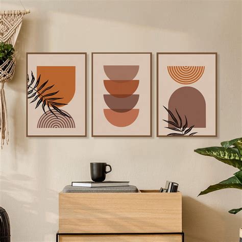 Quadros Decorativos Escandinavos Modernos Marrom Elo