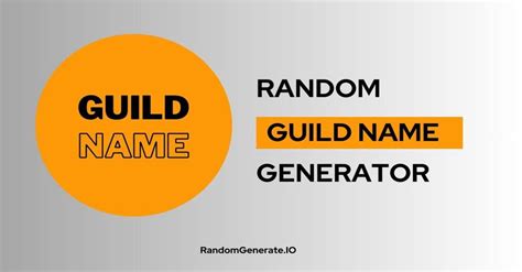 Guild Name Generator