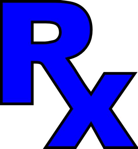 Rx Blue Clip Art at Clker.com - vector clip art online, royalty free & public domain