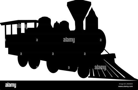 Steam Locomotive Silhouette Stock Vector Image And Art Alamy