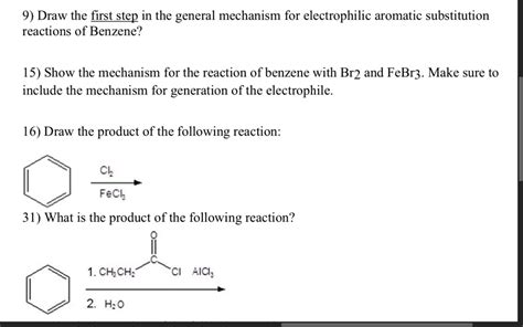 Solved Draw The First Step In The General Mechanism For