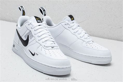 Nike Leather Air Force Lv Utility White White Black Tour Yellow