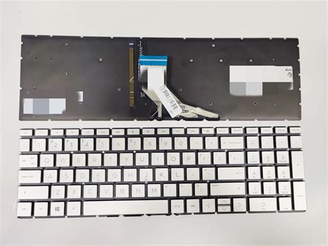 New Silver Backlit Keyboard For Hp 15 Cn 15 Cp 15 Cs 15 Ec 15 Da 15 Db