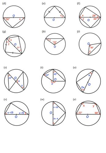 Gcse Circle Theorems Teaching Resources