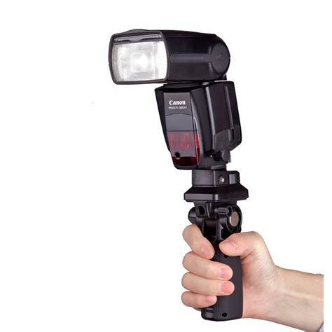 Niceforo Hot Shoe Handheld Flash Bracket G Type Hot Shoe Flash Mount Holder With PC SYNC For