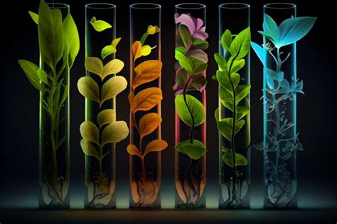 Premium Ai Image Scientists Use Test Tube To Study Plants