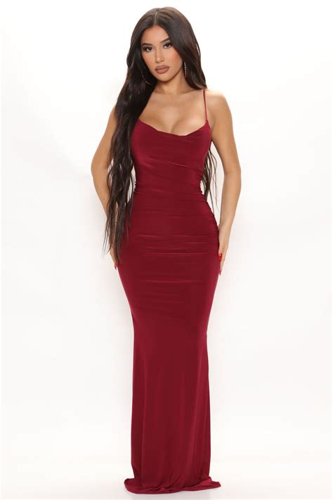 Simply Irresistible Maxi Dress Burgundy Fashion Nova Dresses Fashion Nova