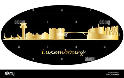 Luxembourg city skyline Stock Photo - Alamy