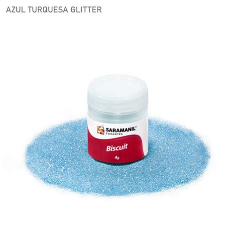 Azul Turquesa Glitter 75314 Saramanil Corantes