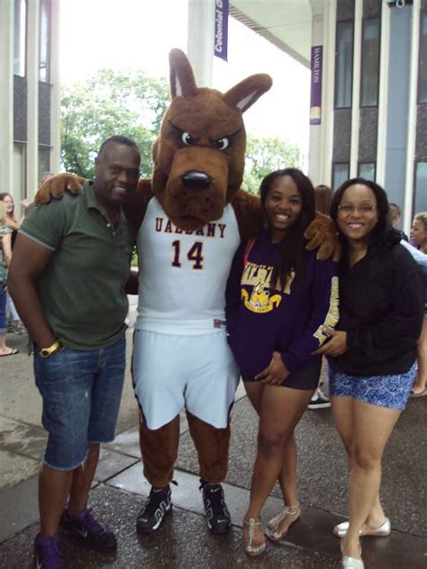 Damien, #UAlbany's mascot, welcomes #NewDanes to campus during Summer ...