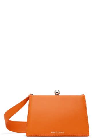 Ratio Et Motus Orange Mini Twin Shoulder Bag SSENSE Canada