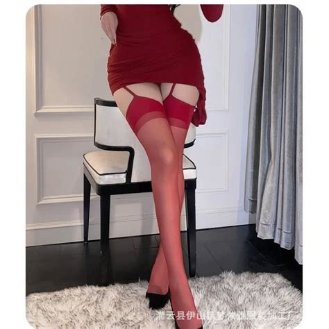 Taille Unique Bas De Cuisse En Dentelle Souple Pour Femmes Porte Jarretelles Bas Lingerie