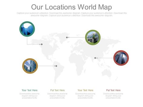 Our locations world map ppt slides | Presentation Graphics | Presentation PowerPoint Example ...