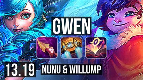 Gwen Vs Nunu And Willump Jng Rank 8 Gwen 20 4 10 Legendary Na