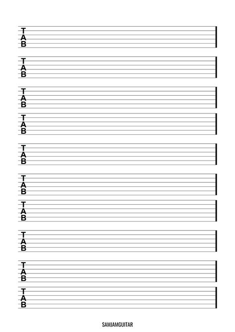 printable tablature 3