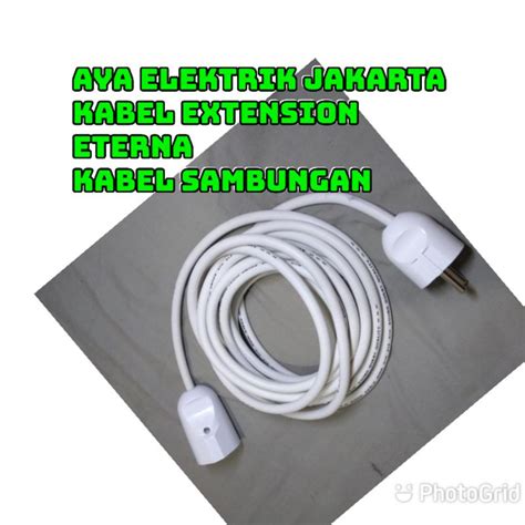 Jual Ayabdg Kabel Sambungan Listrik Extension Kabel Listrik Sni Eterna