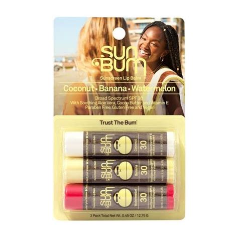 Sun Bum Spf 30 Sunscreen Lip Balm Vegan And Cruelty Free Broad Spectrum Uva Uvb