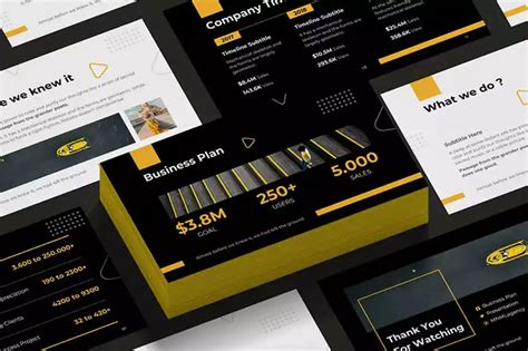 Business Plan Presentation Template Design Shack