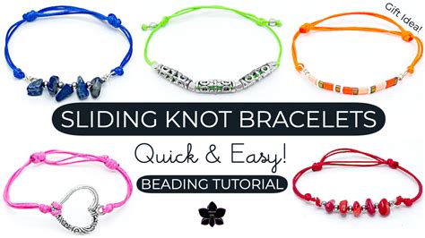 How to Make a Sliding Knot Bracelet Tutorial | Quick & Easy! | Nib-bit ...