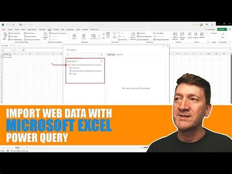 Using Excels Power Query To Import Data From The Web YouTube