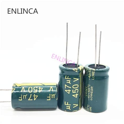 6pcs Lot 450v 47uf High Frequency Low Impedance 450v47uf Aluminum Electrolytic Capacitor Size 16