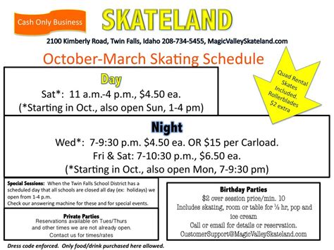 SKATELAND - Updated January 2025 - 2100 Kimberly Rd, Twin Falls, Idaho ...