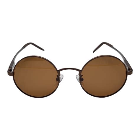 Ochelari De Soare Polarizati Rotunzi Retro John Lennon Rame Aluminiu