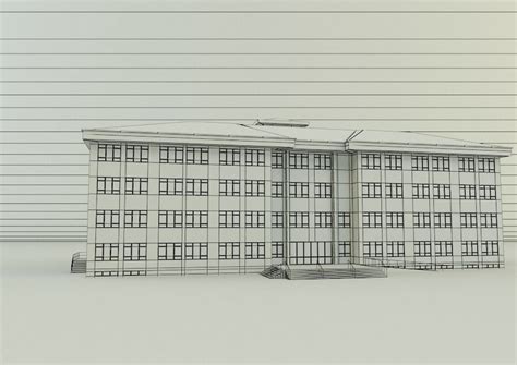 school building design 3D model | CGTrader