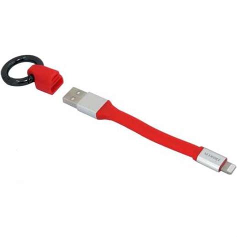 Networx Lightning Tiny Kabel USB auf Lightning Schlüsselring 11 5 cm