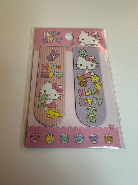 Sanrio 2022 Hello Kitty Deadstock Magnetic Bookmark 2 Pack Kawaiipaperdream