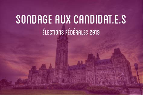 Sondage Aux Candidats Elections Fédérales 2019 Acfo Ottawa