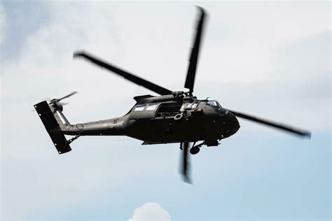 Slovak Air Force Sikorsky Uh 60m Black Hawk 7642 Transport Helicopter Display At Siaf Slovak