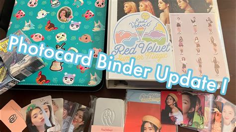 Photocard Binder Update Red Velvet Ot Mostly Irene Youtube