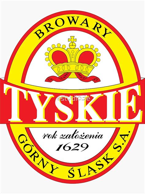 "Tyskie Polish beer" Sticker by estudio3e | Redbubble