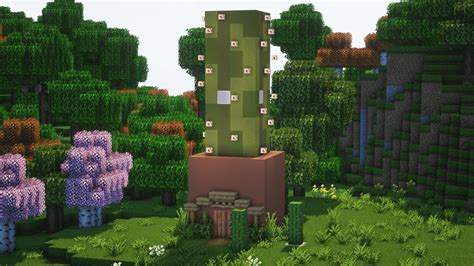 cute cactus in a pot home :) : r/Minecraftbuilds