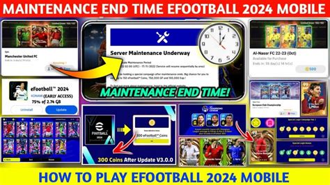 Maintenance End Time In Efootball Mobile Large Scale Maintenance