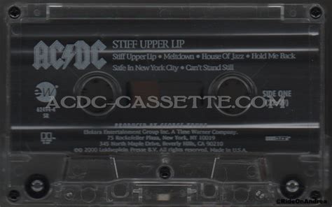 Stiff Upper Lip United States 62494 4 Acdc Cassette