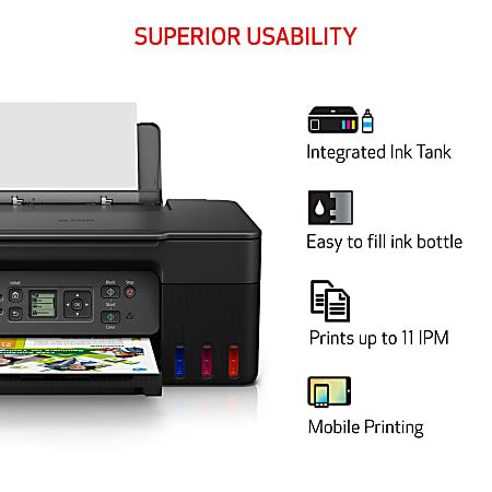 Canon Pixma G Megatank Wireless Inkjet All In One Color Printer