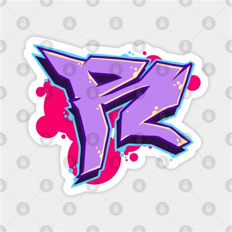 Letter R - Graffiti Street Art Style - Graffiti Letter - Magnet | TeePublic